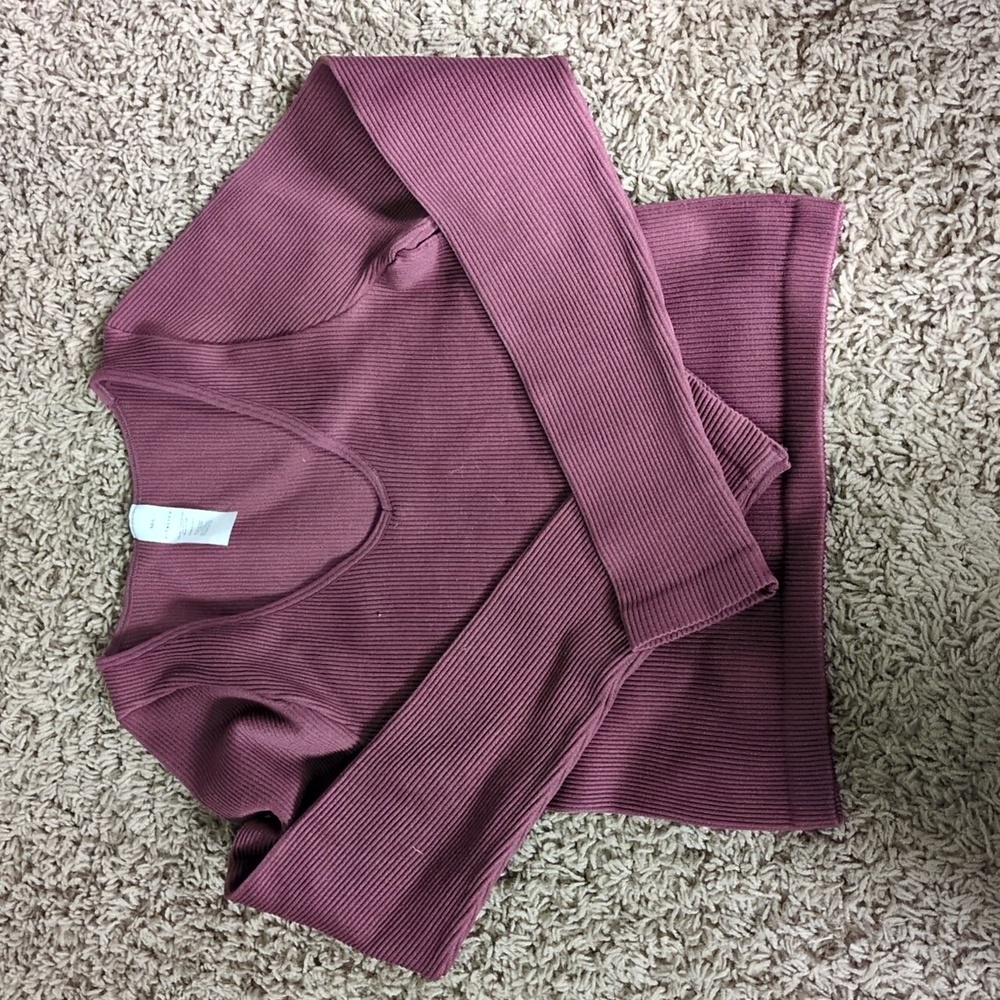 Vitality long Sleeve Ribbed Fitted Tee